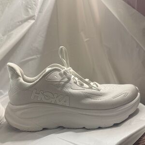 Hoka Clifton 10 Women's All-White Sneakers